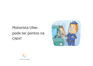 Motorista Uber pode ter pontos na CNH?