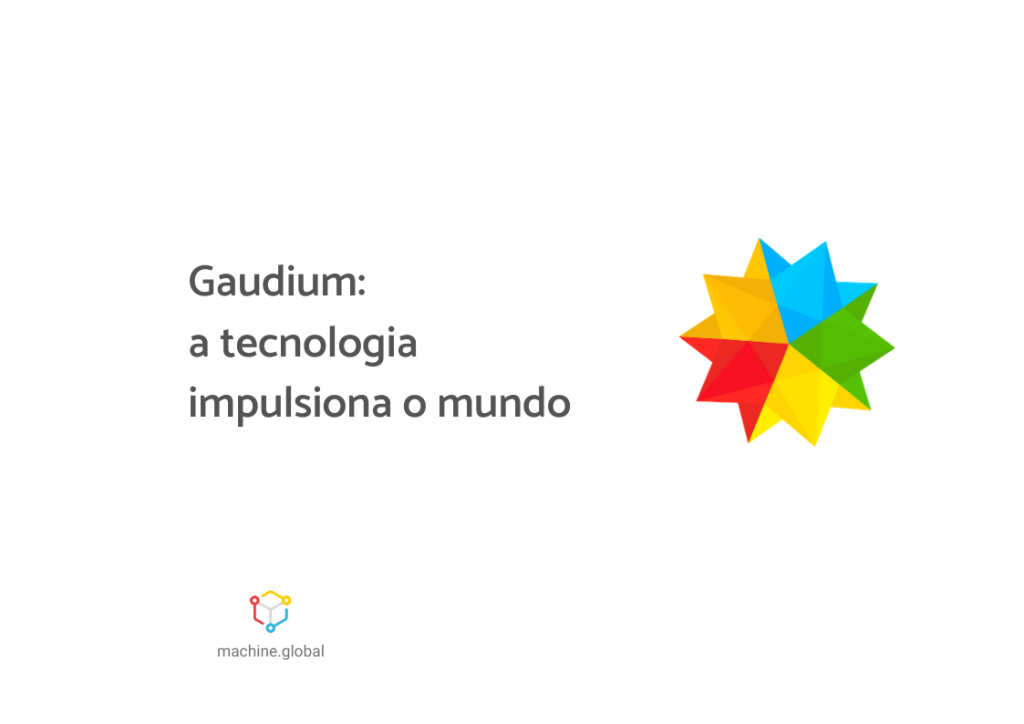 Logo da Gaudium, ao lado está escrito "Gaudium: a tecnologia impulsiona o mundo".