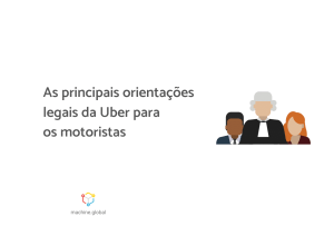 As principais orientações legais da Uber para os motoristas