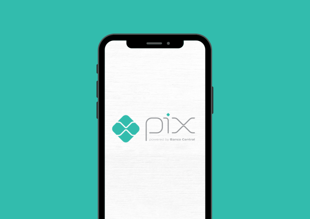 celular com o logotipo do pix na tela