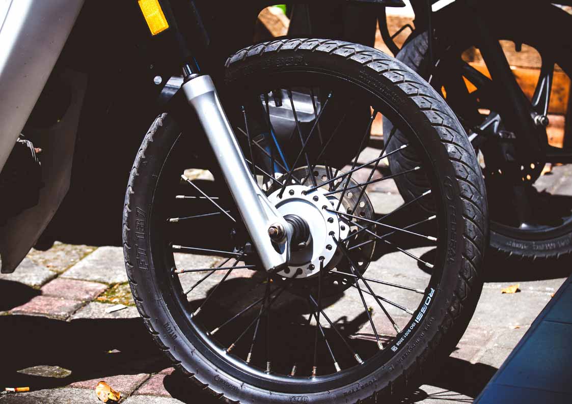 Roda de uma moto